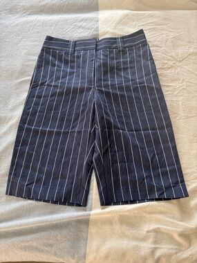 NWT Saintart Women’s Navy Pinstripe Shorts